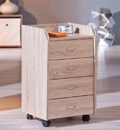 Cassettiera Kiel, Settimino multiuso, Comò camera da letto, Mobile con cassetti, 40x36 h65 cm,<Dmora Cheap