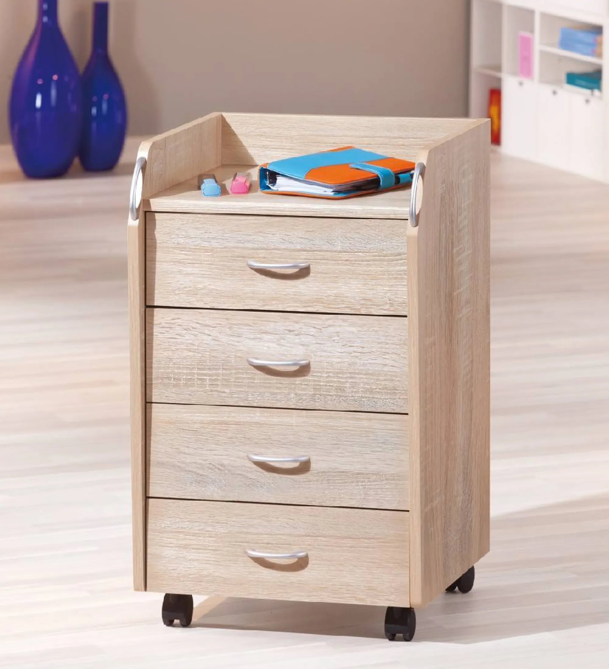 Cassettiera Kiel, Settimino multiuso, Comò camera da letto, Mobile con cassetti, 40x36 h65 cm,<Dmora Cheap