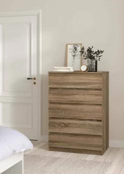 Cassettiera Lucy, 77x50 h111 cm,<Dmora Outlet