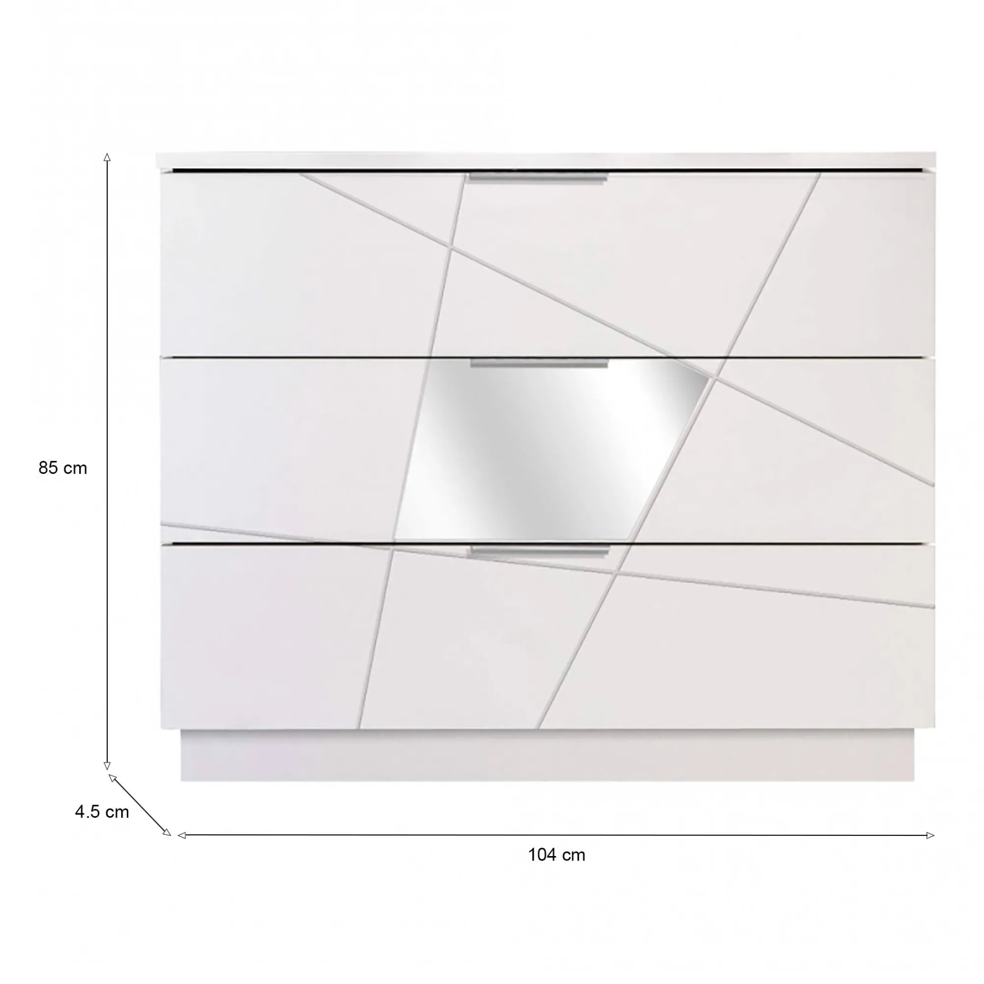 Cassettiera Nilam, 104x45 h85 cm,<Dmora Discount