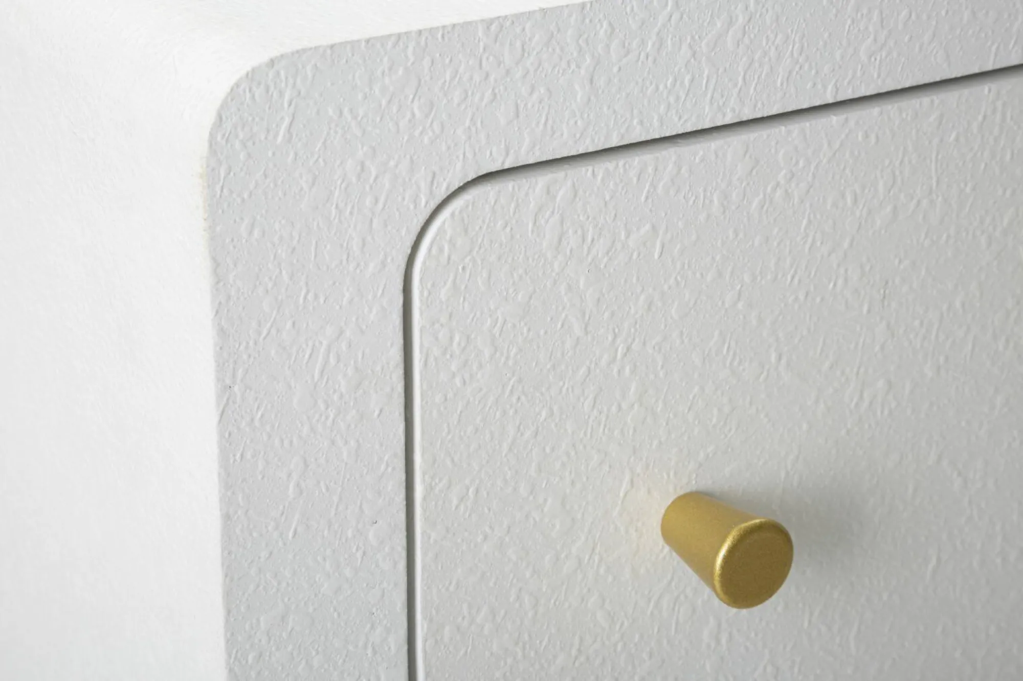 Cassettiera Rouge, 80x32 h79 cm, Bianco e Oro<Dmora Cheap