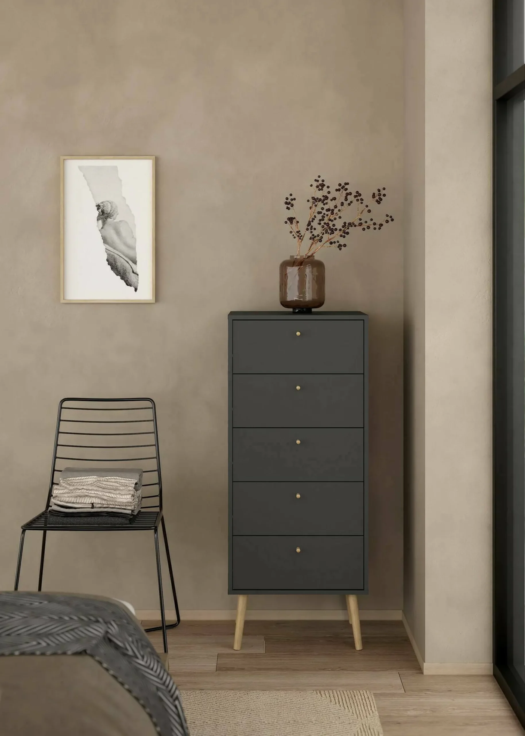 Cassettiera Yaounde, 39x50 h120 cm,<Dmora Shop