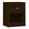 Comodino a un cassetto, colore marrone, cm 37.9 x 48.4 x 30.1<Dmora Best