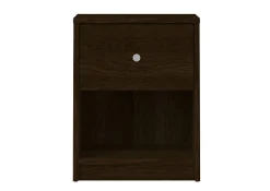 Comodino a un cassetto, colore marrone, cm 37.9 x 48.4 x 30.1<Dmora Online