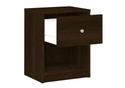 Comodino a un cassetto, colore marrone, cm 37.9 x 48.4 x 30.1<Dmora Best