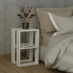 Comodino Alfreda, 30x30h55 cm,<Dmora New