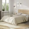 Comodino Allan, 160x2 cm, Rovere effetto nodi e Antracite<Dmora Fashion