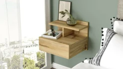 Comodino Aviatico, 40x36h32 cm,<Dmora Discount