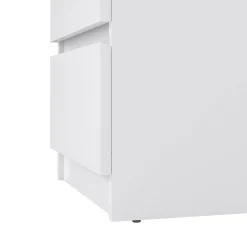 Comodino Azar, 40x50 h50 cm, Bianco<Dmora Discount