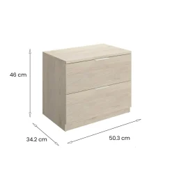 Comodino Banyan, 50x34 h46 cm,<Dmora Flash Sale