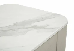 Comodino Christov, 60x40 h47 cm, Crema e Oro<Dmora Clearance