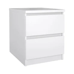 Comodino Daiki, 50x40 h50 cm, Bianco<Dmora Clearance