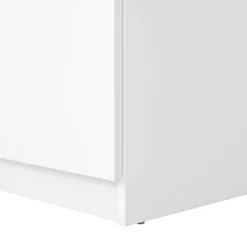 Comodino Delfini, 40x40 h70 cm, Bianco<Dmora Outlet