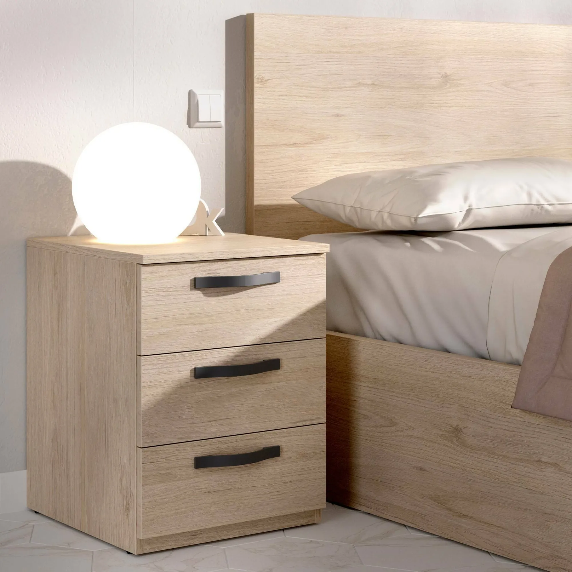 Comodino Dmagri, 40x45h53 cm,<Dmora Flash Sale