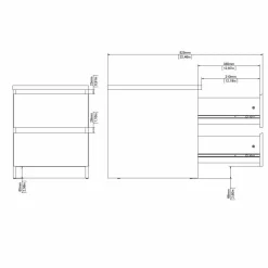 Comodino Drueg, 50x40 h50 cm,<Dmora Store