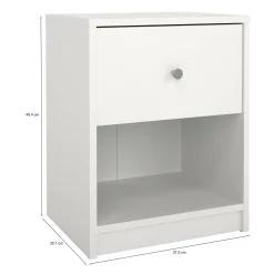 Comodino Dsai, 38x30 h48 cm,<Dmora Clearance