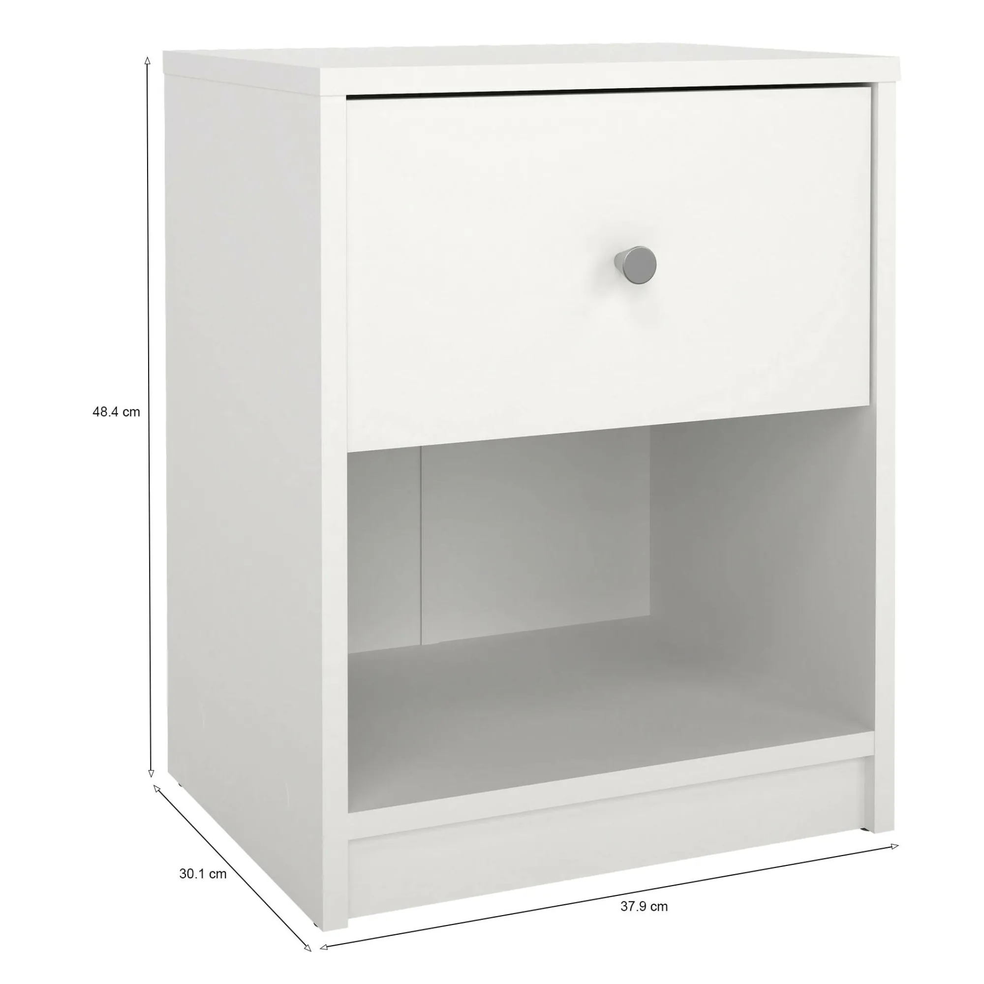 Comodino Dsai, 38x30 h48 cm,<Dmora Clearance