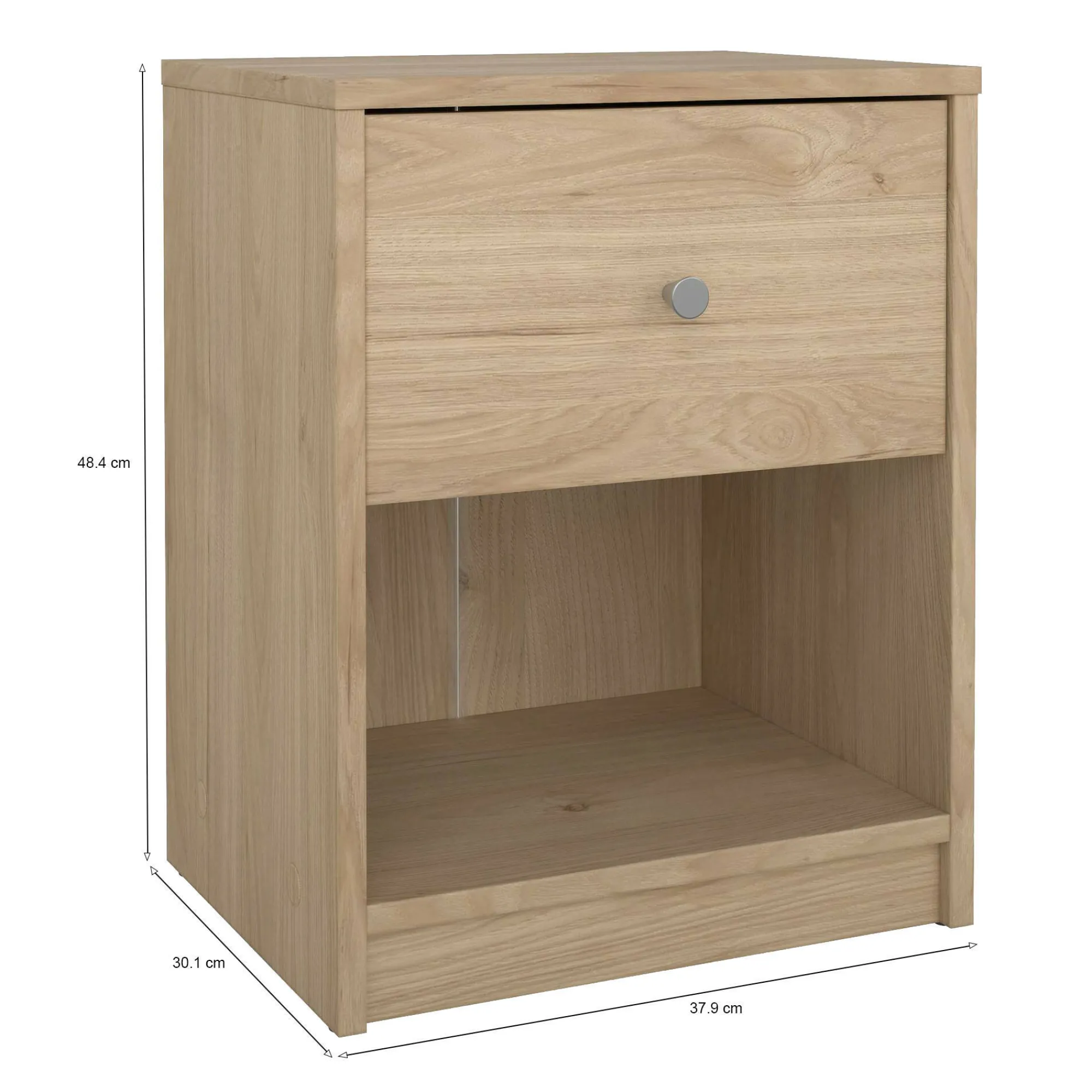 Comodino Kastri, 30x38 h48 cm,<Dmora Clearance