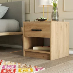 Comodino Noul, 52x45 h47 cm,<Dmora Outlet