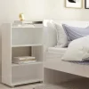 Comodino Peridoto, 145x26 h80 cm, Bianco<Dmora Cheap