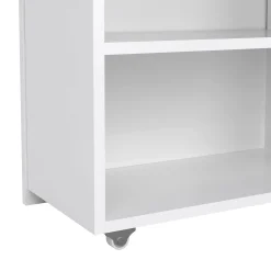 Comodino Peridoto, 145x26 h80 cm, Bianco<Dmora Cheap