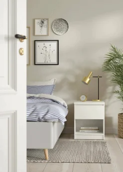 Comodino Scolastica, 40x40 h50 cm, Bianco<Dmora Fashion