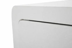 Comodino Suze, Bianco e Oro, 50x32 h50 cm<Dmora Hot