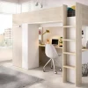 Composizione camera da letto Dhovlan, 206x111 h178 cm, Bianco e Rovere<Dmora Best Sale