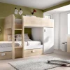 Composizione camera da letto Pax, 255x112h150 cm, Bianco e Rovere<Dmora Cheap