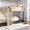 Composizione camera da letto Pax, 255x112h150 cm, Rovere e Antracite<Dmora Outlet