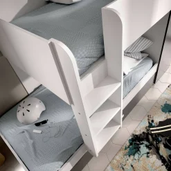 Composizione camera da letto Agle, 244x112h150 cm, Bianco e Antracite<Dmora Flash Sale