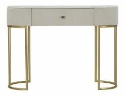 Consolle Abstraktes , 100x40 h75 cm, Crema e Bianco<Dmora Discount