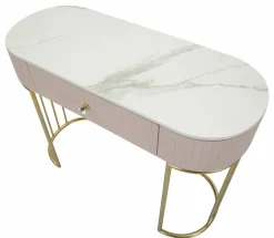 Consolle Abstraktes , 100x40 h75 cm, Rosa e Bianco<Dmora Flash Sale