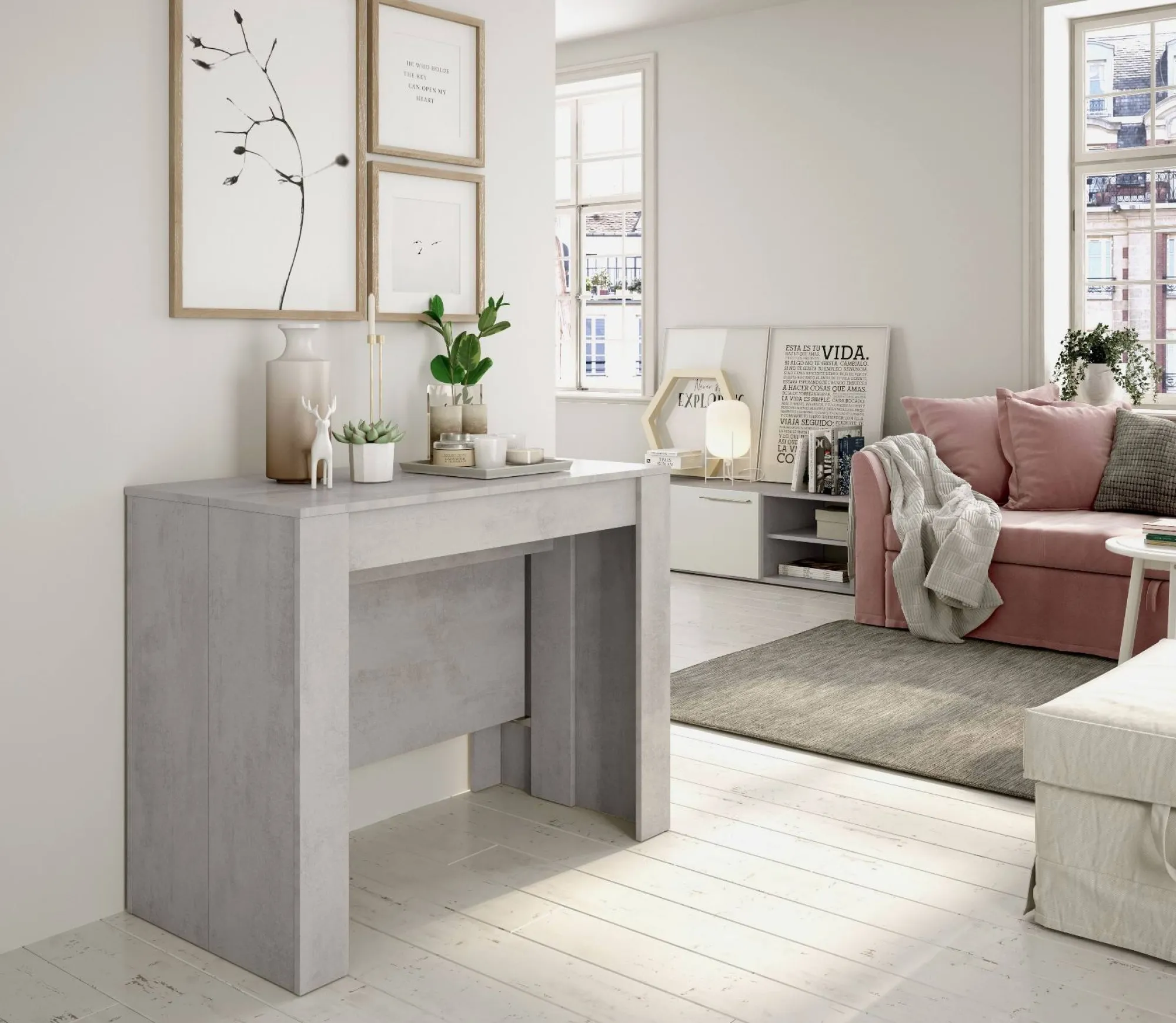 Consolle allungabile Abicitren, 51/237x90h78 cm,<Dmora Sale