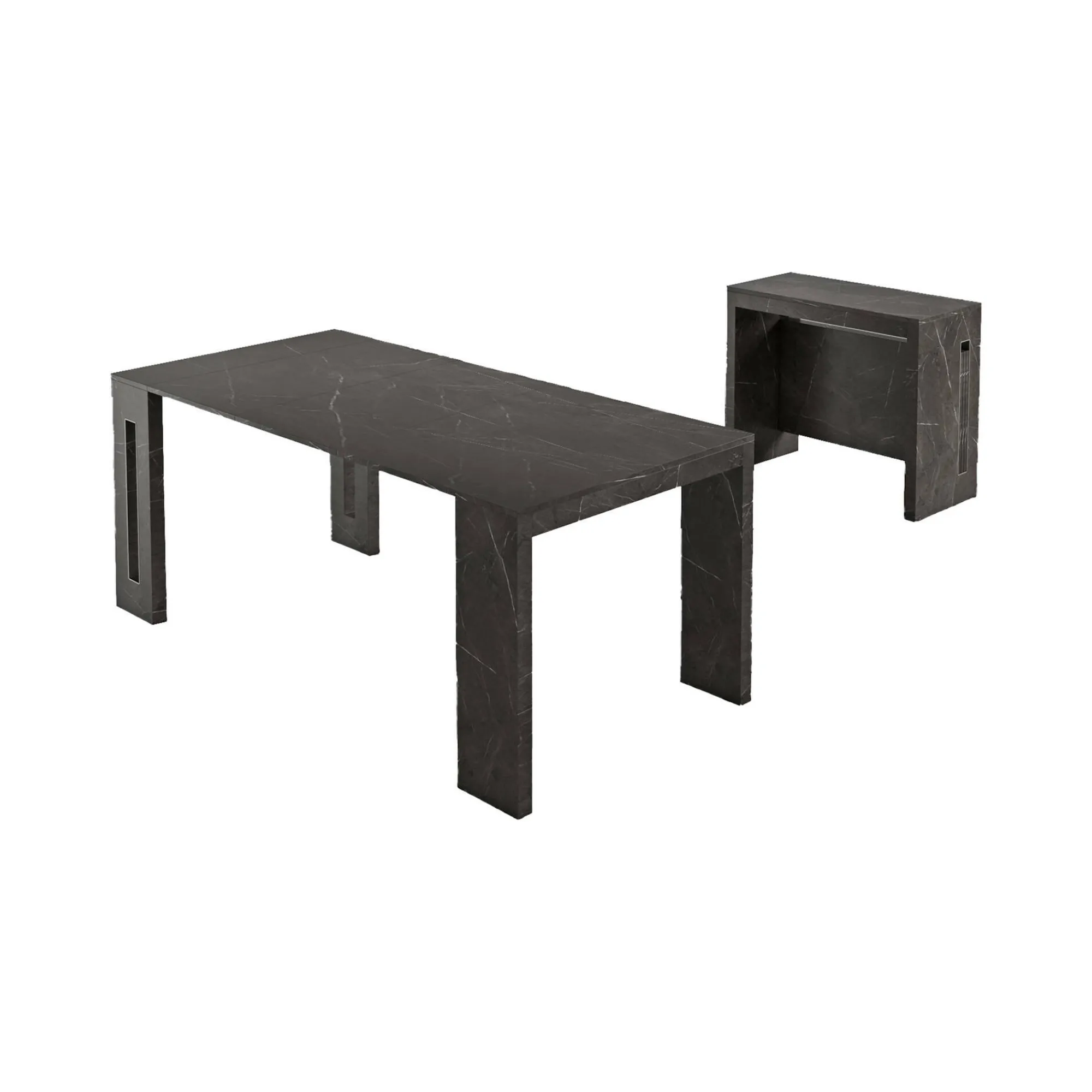 Consolle allungabile Akam, 186x80h76 cm, Marmo<Dmora Flash Sale
