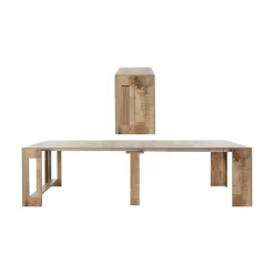 Consolle allungabile Anello, cm 51/300x90h77,<Dmora Discount