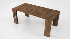 Consolle allungabile Detound, 186x80h76 cm, Rovere scuro<Dmora Fashion