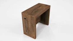 Consolle allungabile Detound, 186x80h76 cm, Rovere scuro<Dmora Fashion