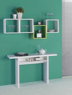 Consolle allungabile Dgalles, 120x70h75 cm,<Dmora Outlet
