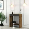 Consolle Bedonia, 70x85h40 cm, Noce e Antracite<Dmora Store
