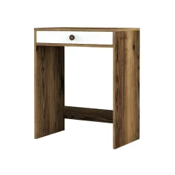 Consolle Bedonia, 70x85h40 cm, Noce e Bianco<Dmora Sale