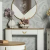 Consolle Cadre, 121x40 h78 cm, Bianco e Marrone<Dmora Cheap