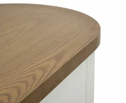 Consolle Cadre, 121x40 h78 cm, Bianco e Marrone<Dmora Cheap