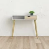 Consolle Diaspo, 103x44 h90 cm, Bianco e Quercia<Dmora Cheap