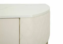 Consolle Niccolo, 100x40 h75 cm, Bianco e Oro<Dmora Store