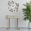 Consolle Ronda, Crema e Oro, 70x40 h80 cm<Dmora Hot