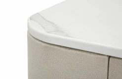 Consolle Ronda, Crema e Oro, 70x40 h80 cm<Dmora Hot