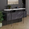 Consolle Vance, 150x38 h86 cm, Bianco e Grigio<Dmora Cheap