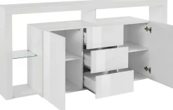 Credenza Aba, 180x40h80 cm, lucido<Dmora Best