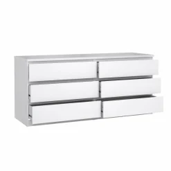 Credenza Abacadabra, 154x50 h70 cm, Bianco<Dmora Cheap